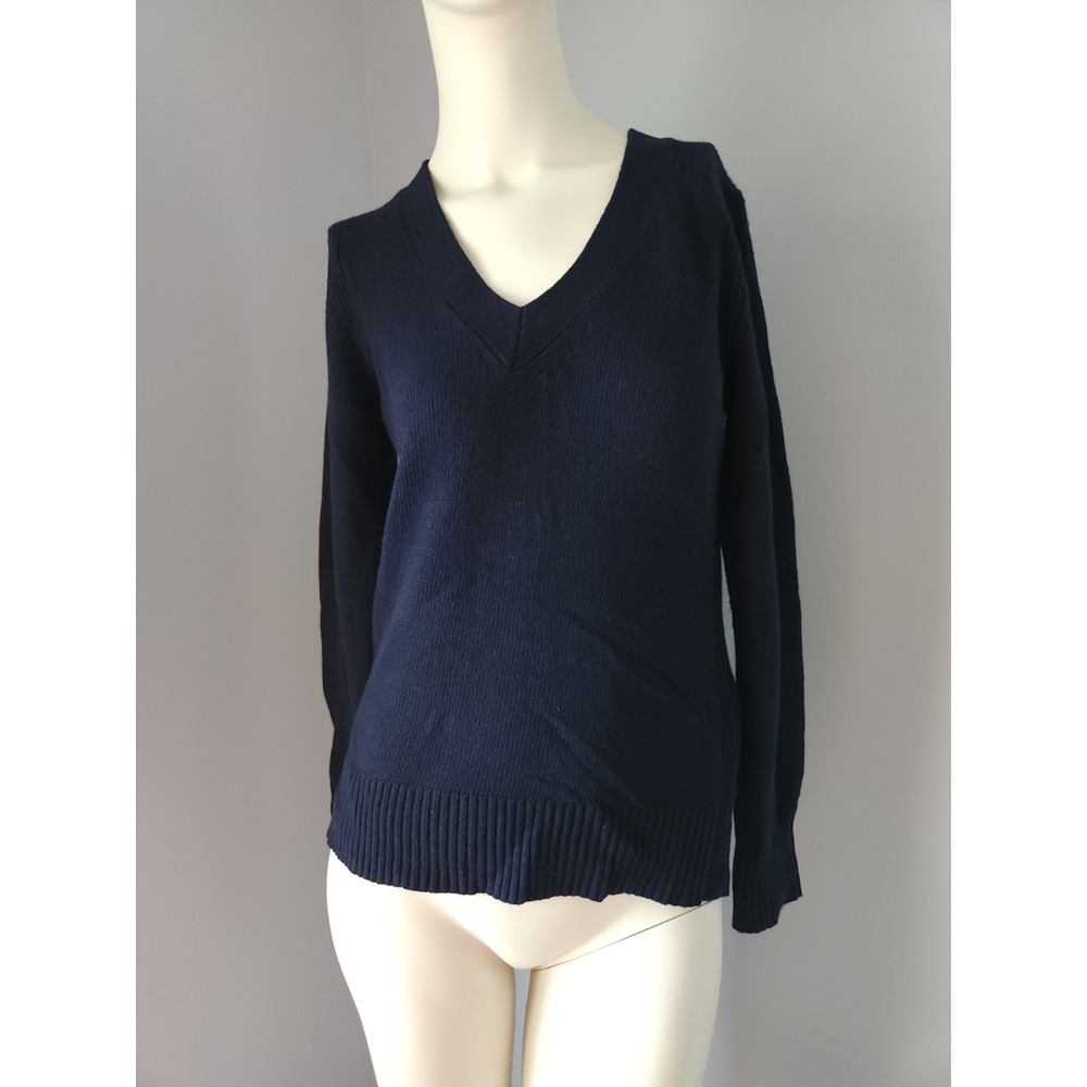 Banana Republic Sweater Women XS Blue V-neck Merino Wool Knit Button Filpucci - Picture 11 of 11